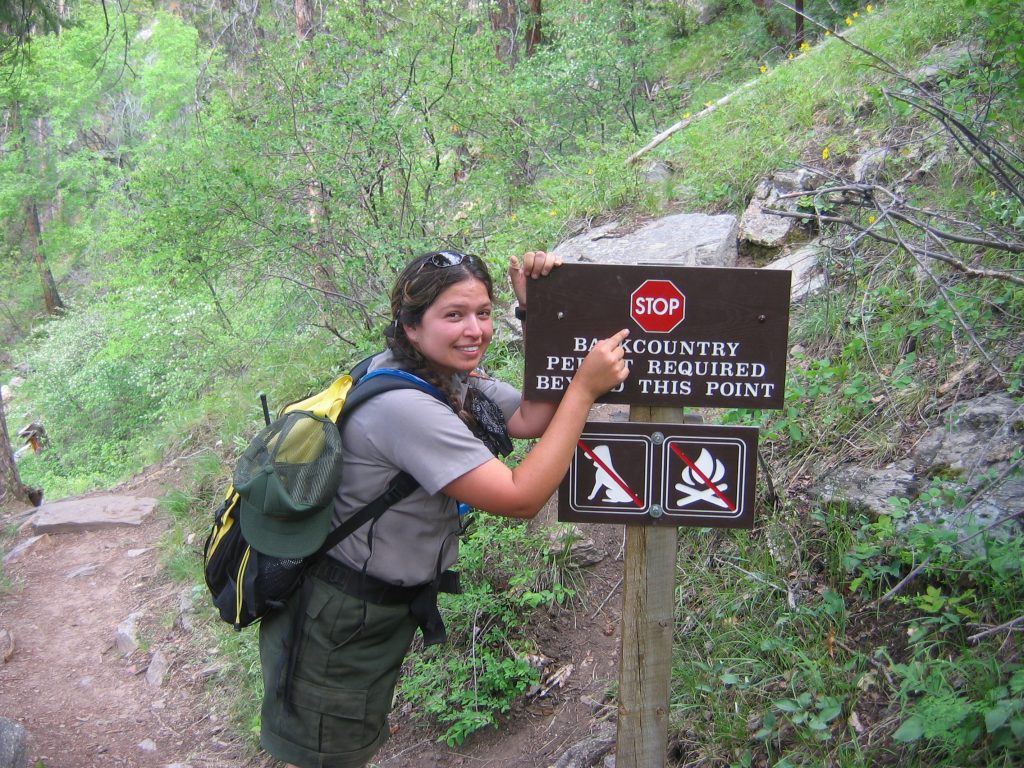 Back country hiking at Black Canyon